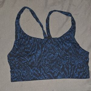 Lululemon Blue Patterned Sports Bra